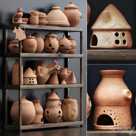 Dishes clay n